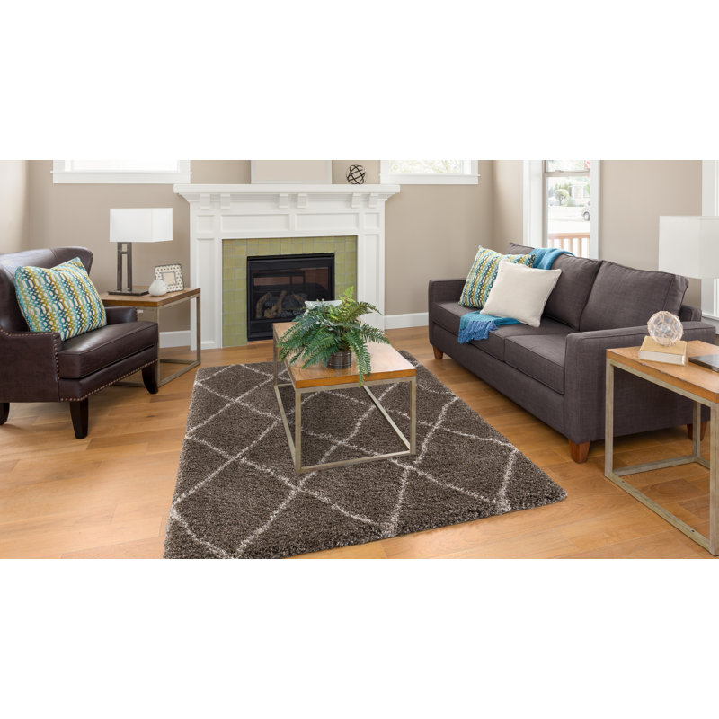 Geometric Indoor Rug, Rectangle 6'7" x 9'3"