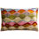 Luxury Handmade Silk Velvet Throw Pillow - 16X24 In, Multicolored Geometric Design With Down Feather Insert