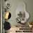 Asymmetrical Wall Mirrors Set of 2, Modern Decorative Metal Frame Mirrors, Unique Irregular Design for Living Room, Bedroom, Bathroom-109740341-109740338