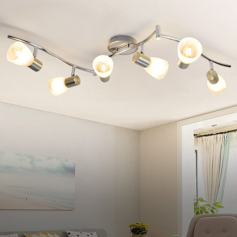 Kilia 48'' 6 -Light Swing Arm Track Track Kit with Dimmable and Adjustable Head