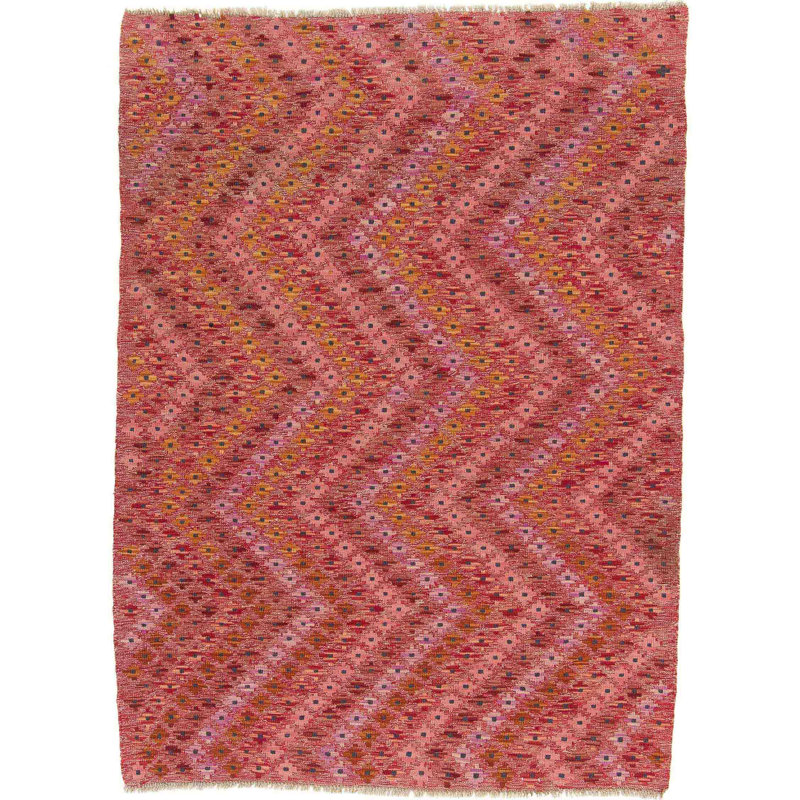 Geometric Wool Hand Woven 131cm X 181cm Area Rug