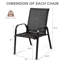 Ensemble de 2 chaises de salle à manger d'extérieur avec accoudoirs courbés (noir)-996298588