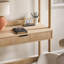 Bureau transitionnel en roseau avec huche et tiroirs avec gestion technique-102062690
