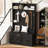 Entryway Bench with Coat Rack, 3-in-1 Design and Adjustable Shelves, Hall Tree with 7 Hooks for Entrance, Living Room-916371579