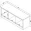 Contemporary Mudroom Bench With Storage, Nordik Oak Finish, Entryway Storage Bench With Three Compartments, Sturdy Wood Construction