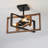 Kreger 3 - Light Bulbs Unique Design Metal Frame 15.7'' Semi Flush Mount Ceiling Light-1479125667
