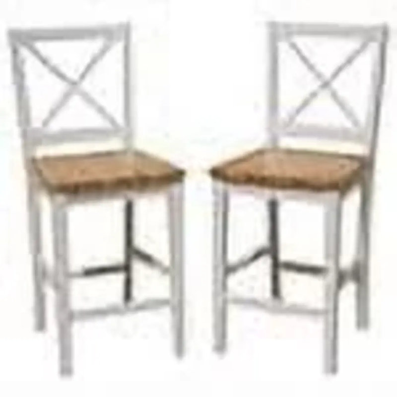 Counter Stool with Solid Wood Frame