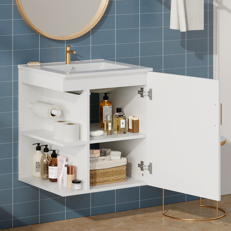 20'' Floating Bathroom Vanity With Ceramic Sink