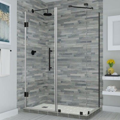 Cabine de douche rectangulaire sans cadre 52 "x 36" Bromley