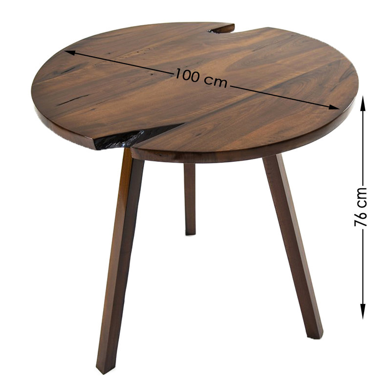Hochstetler Round Restaurant Table, H76 x L100 x W100cm