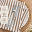 Serviette de table 100 % coton teint en fil, à rayures, 45,7 cm x 45,7 cm-2081716184