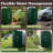 Collapsible Rain Barrel Kit - 100 Gallon / 380 L Portable Collapsible Water Container Tank - PVC Rain Collection System with Filter, Spigot, Outlet Valve, Overflow Tap and Hose (Green)-128133728