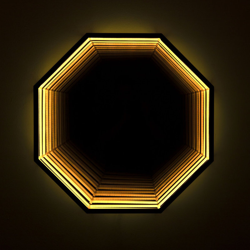 Large RGB Octagon Infinity Mirror Light