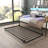 Twin Daybed with Trundle, Farmhouse Sliding Barn Door Headboard, Built-in Charging Station & LED Ambient Light, Multi-functional Daybed Frame for Bedroom Guest Room-1456430341