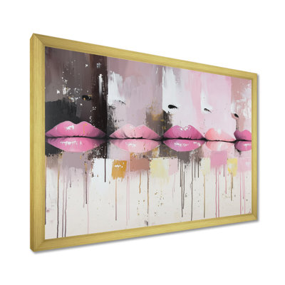Pop Art Pink Lips - Fashion Lips Wall Décor