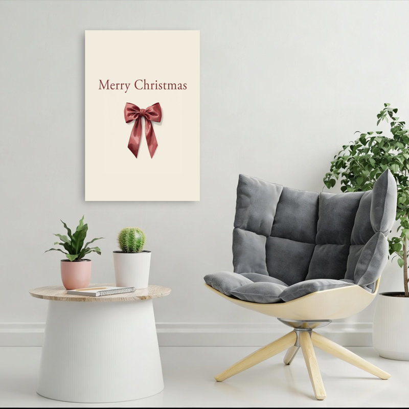 Merry Christmas Bow, 36" H x 24" W