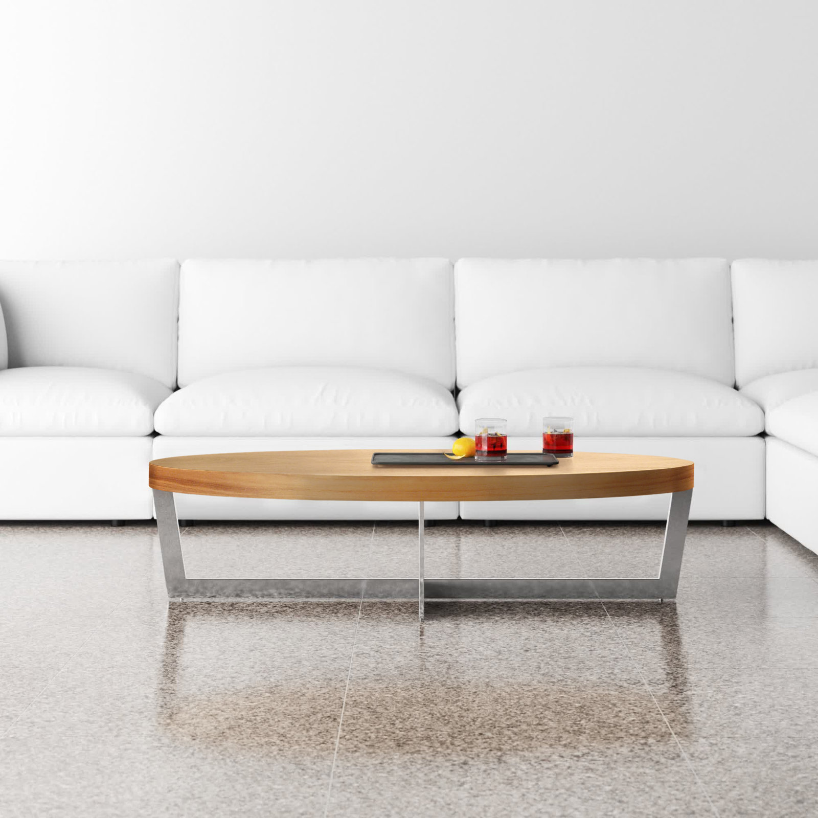 Jackson Single Coffee Table, Hazelnut