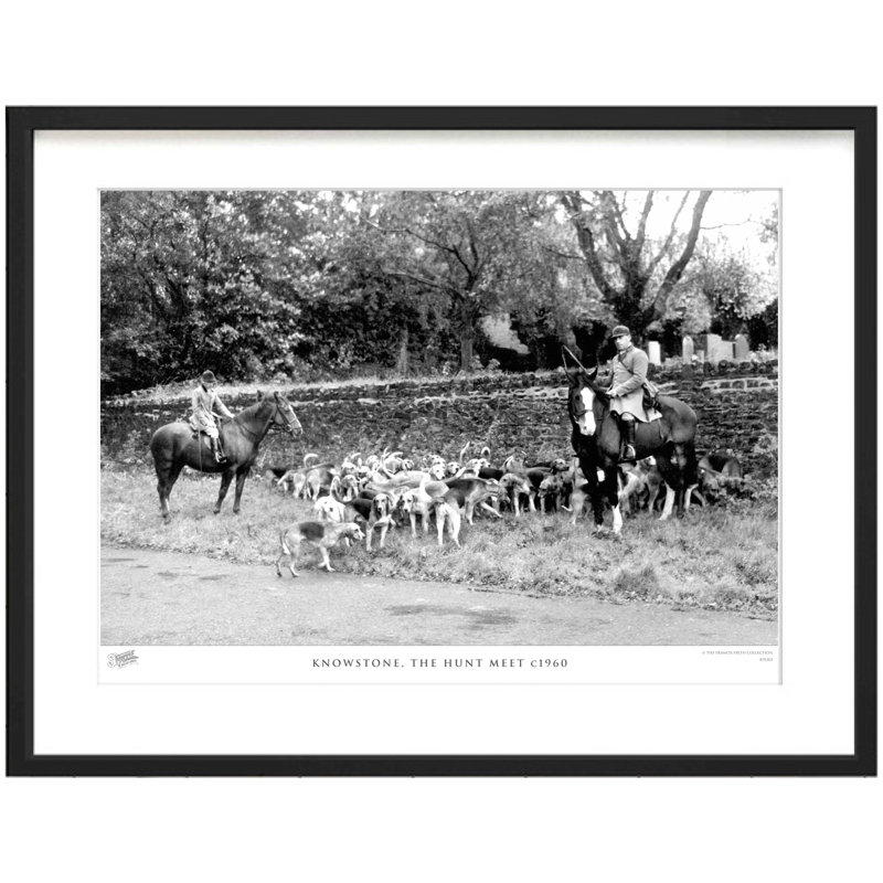 Knowstone, The Hunt Meet C1960 by Francis Frith - Single Picture Frame Print, 40cm H x 50cm W x 2.3cm D