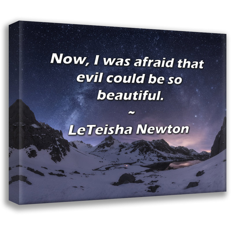 Astoria Grand Gallery Wrapped Canvas By LeTeisha Newton: "Now, I was afraid that evil could be so bea, 13" H x 18" W