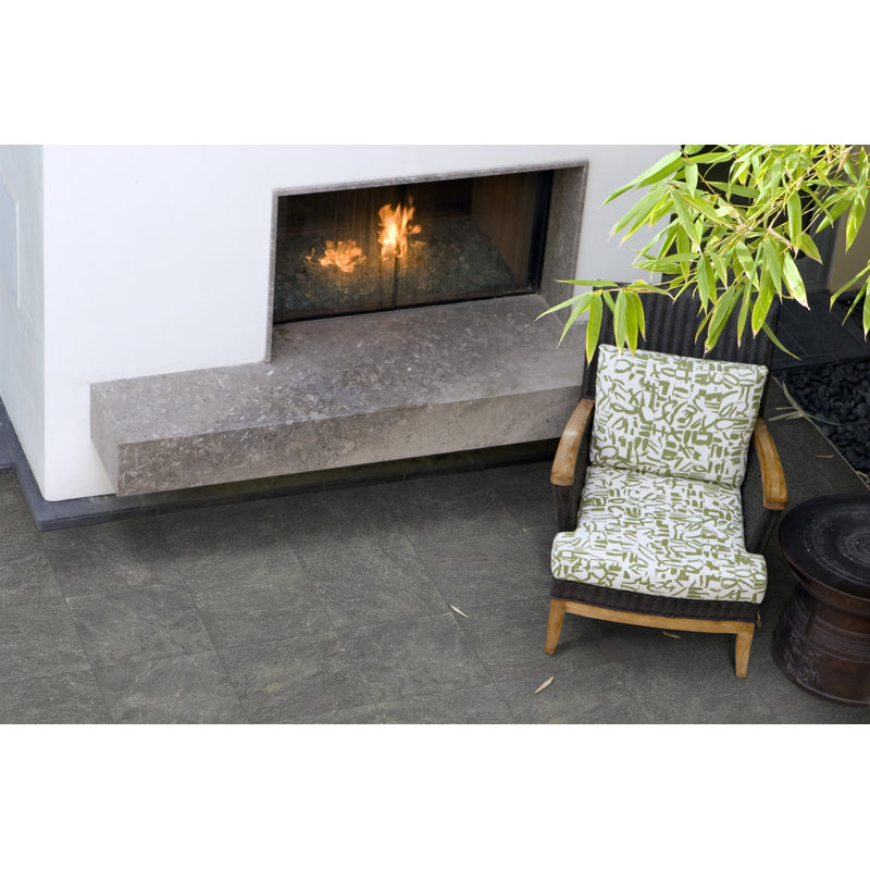 Strata Gris 12 in. x 12 in. Honed Quartzite Floor and Wall Tile
