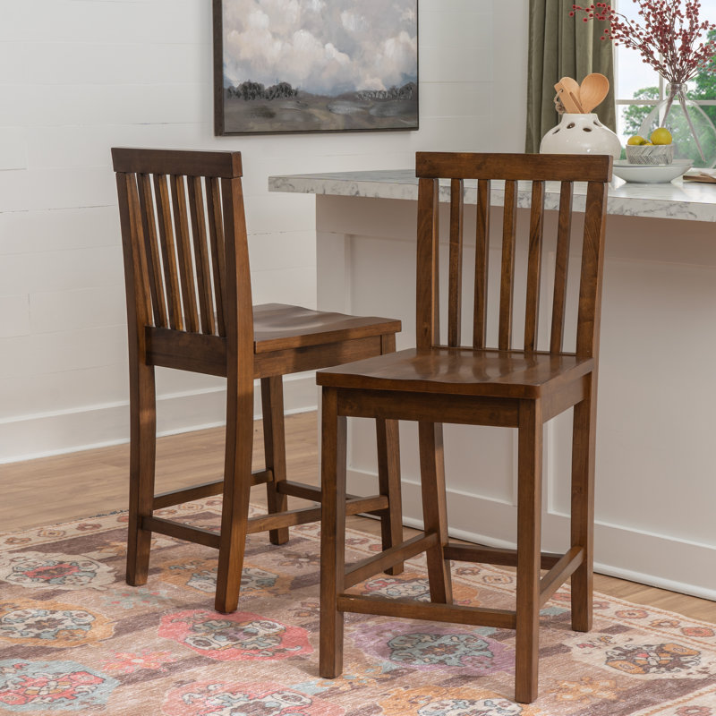 Ensemble de tabouret de comptoir Percival, Brun
