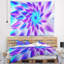 Tapisserie florales de fleurs bleues exotiques-28495424