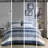 King Comforter And Sheet Ensemble - Grey, Navy, Blue Bedding Bedroom Includes Comforter, Sheets, Pillows
