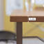Bureau moderne en bois massif et en acier inoxydable-1004377522