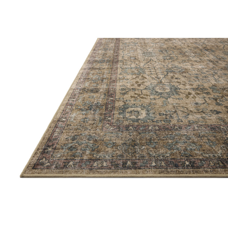 Chris Loves Julia x Loloi Ramona Khaki / Multi Area Rug, 7'-6" x 9'-6"