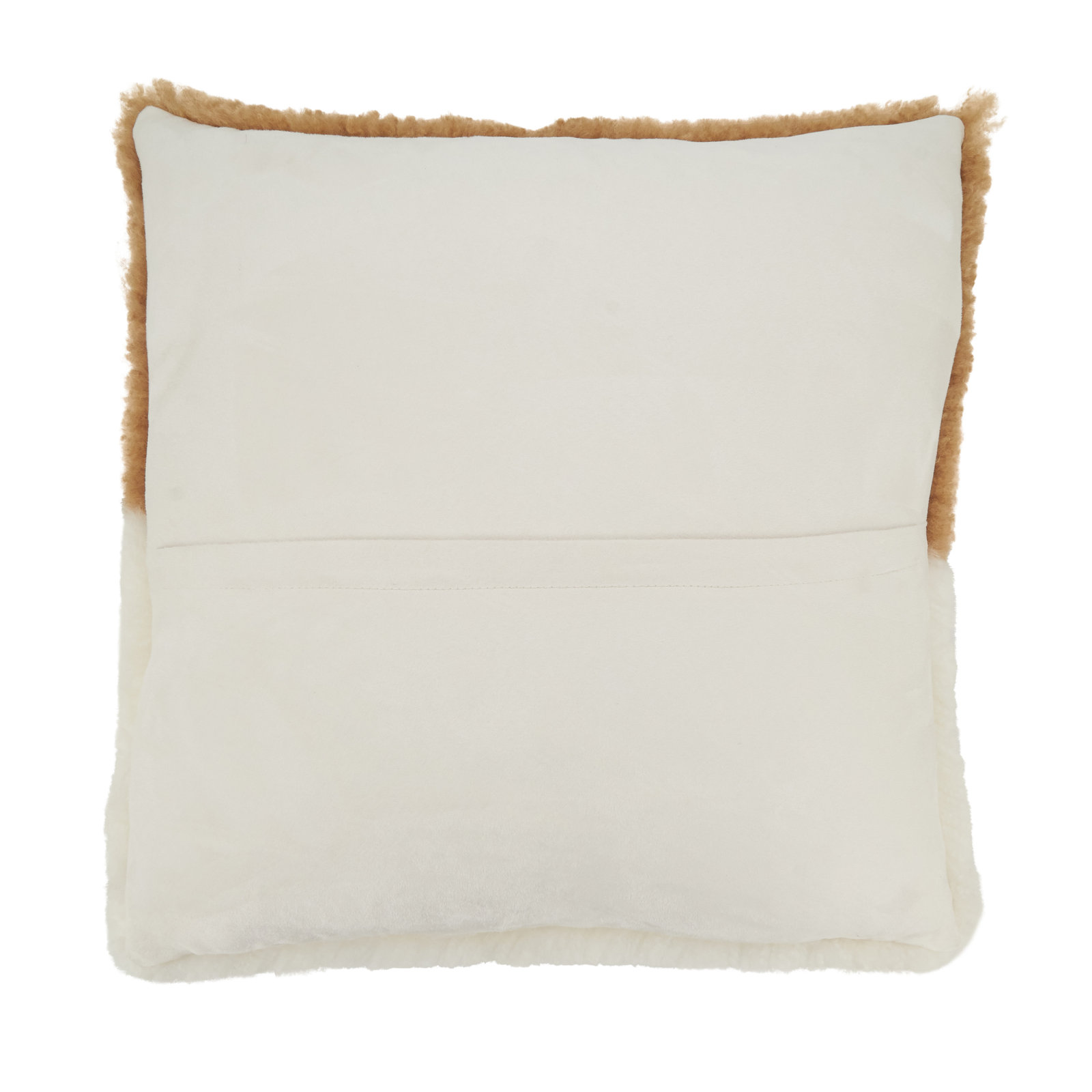 Shearling Collection Sheepskin Throw Pillow, Down, Natural