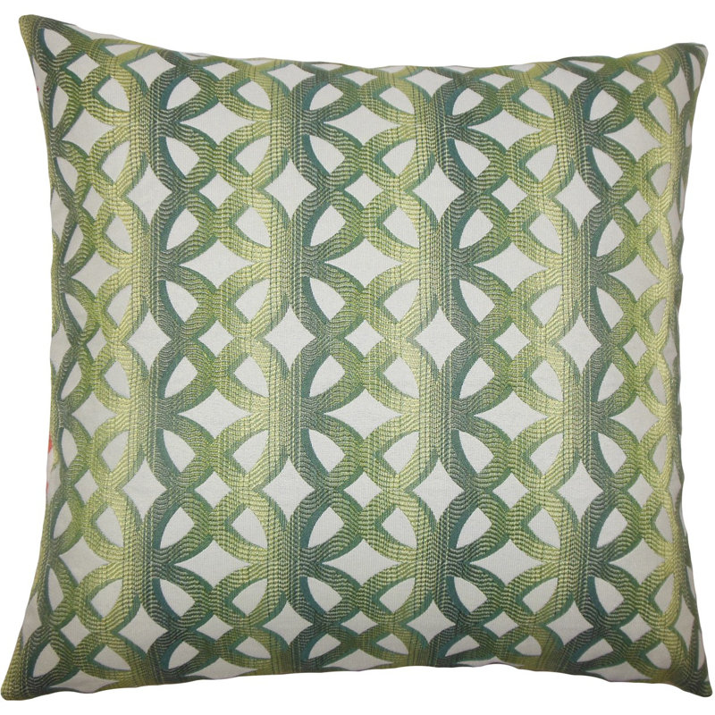 Coussin Heulwen, H 20 po x l 20 po x P 5 po, Jade