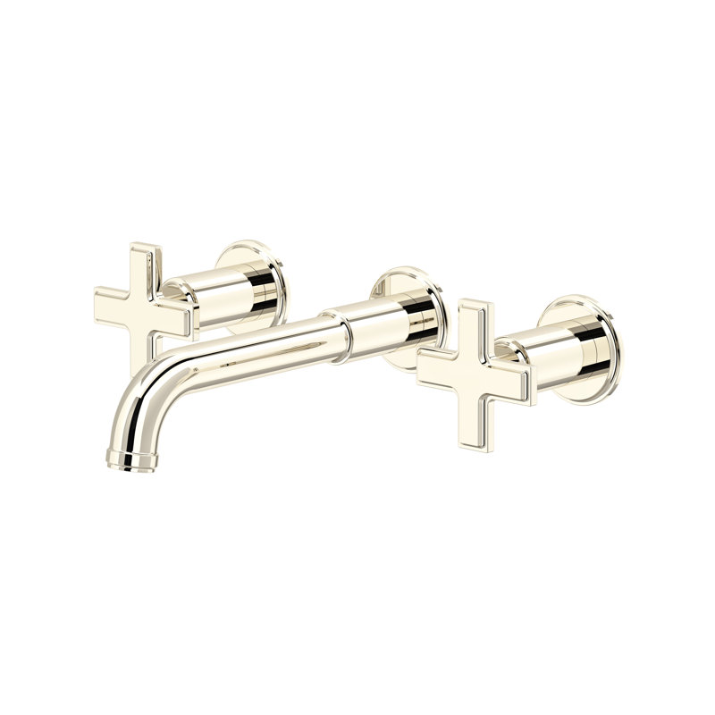 Manifesto Wall Mount Lavatory Faucet Trim, Polished Nickel