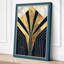 Sunburst Elegance Art Deco - Wrapped Canvas-1100658477-1100658482