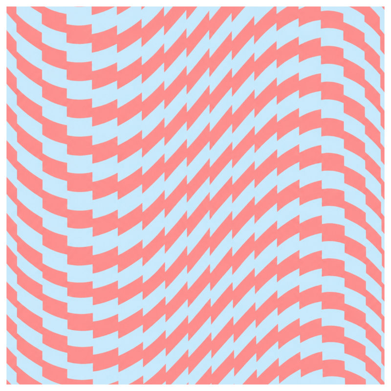 Red Blue Zigzag Blankets, 60in W x 80in H