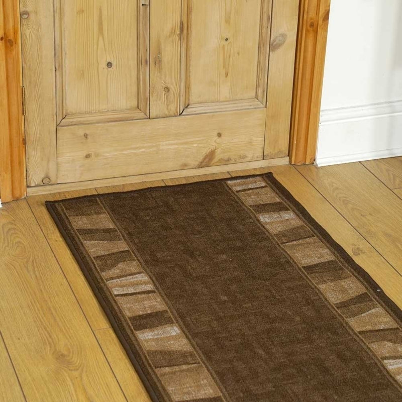 Runner Tunc Block Print Hand Woven Area Rug, Runner 80 x 390cm