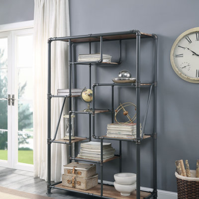 Brantley Antique Oak Finish Bookshelf