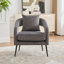 Fauteuil demi-tonneau en velours-831239453