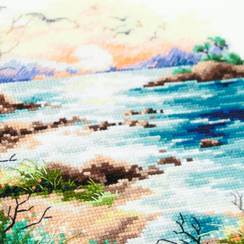 Sea Sunset Counted Cross Stitch Kit by Magic Needle 70-16