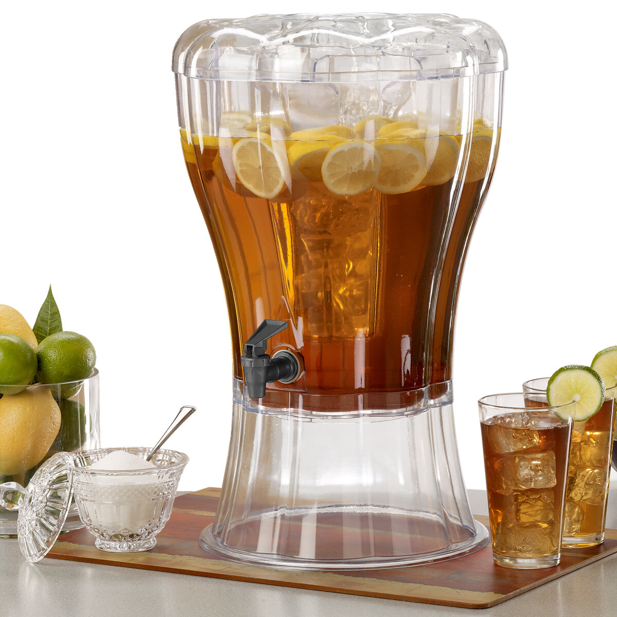 3-Gallon Unbreakable Beverage Dispenser Party Lemonade Punch Tea Pitcher  NOS