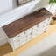 Commode horizontale en bois manufacturé à 7 tiroirs