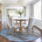 Machine Washable Indoor/Outdoor Xhevrie Denim Rug-1327220452
