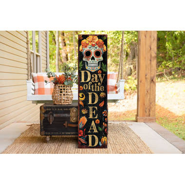 30H Fall Wooden Painted Scarecrow Porch Décor The Holiday Aisle