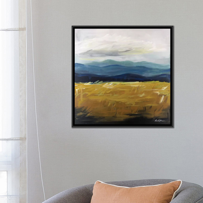 « abstract 2 max patch », impression sur toile, H 18 po x l 18 po x P 1,5 po, Toile avec cadre noir