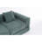 Space-saving Triple Folding Recliner Polyester Blend Modern Style Versatile Use
