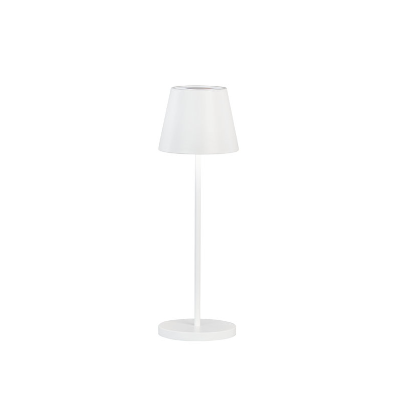 Adaidh Metal USB Battery -operated Table Lamp Lamp, White