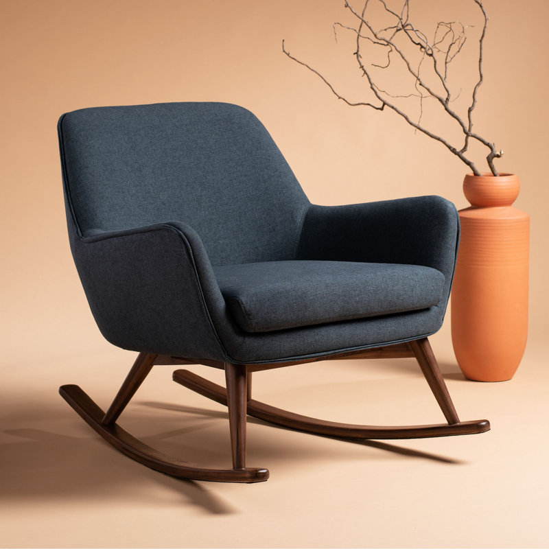 Chaise berçante Tye, Bleu