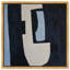 Contours of Silence II Canvas Abstract Print by Oliver Gal, Black Frame, 12 x 12-658811896-658811901