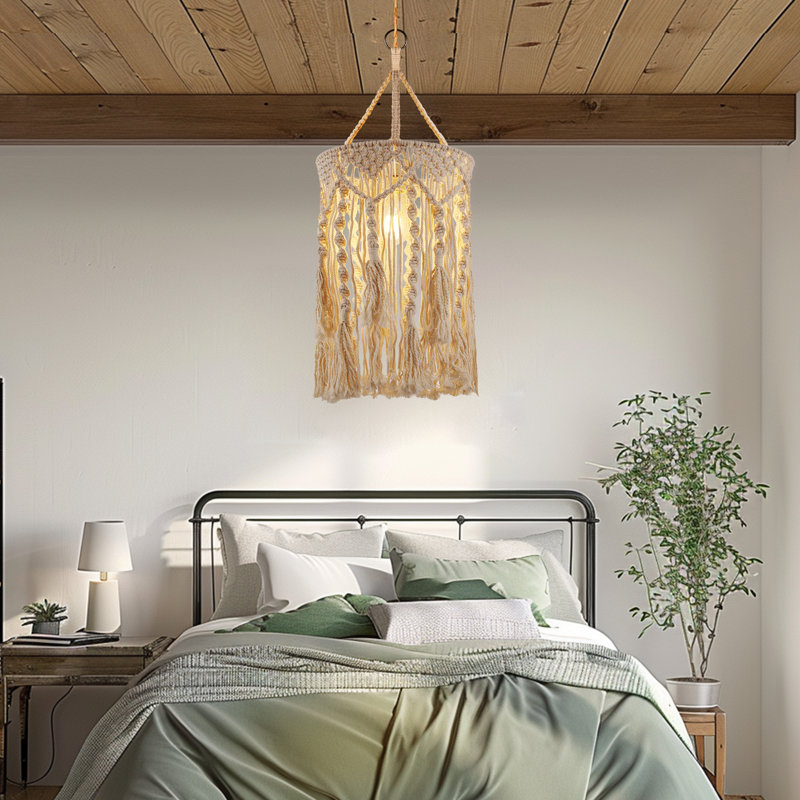 Luminaire suspendu blanc à 1 lumière Daleysa