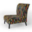 Fauteuil de chambre rembourré Feather Tribal Fusion