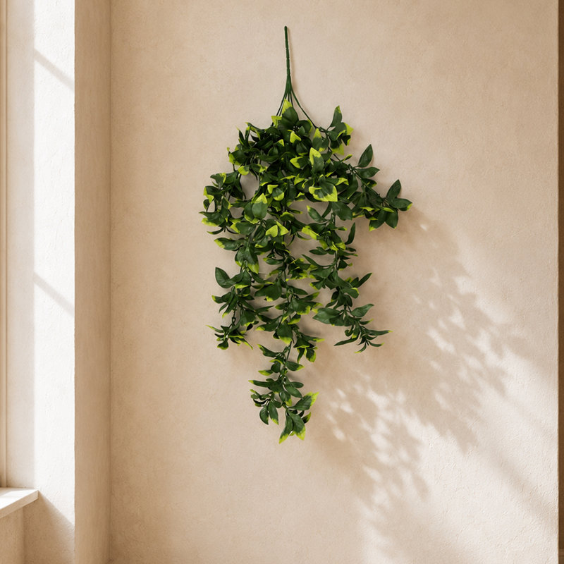 Artificial Hanging Plants Fire / UV Resistant 71cm Faux Fern Plant
